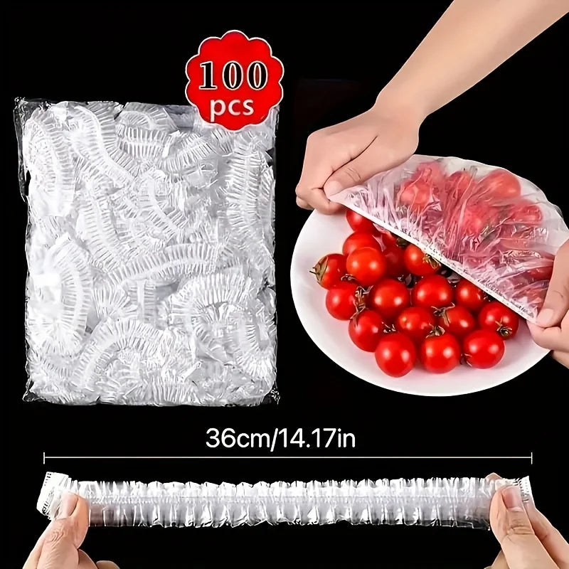 100pcs Elastic Lids