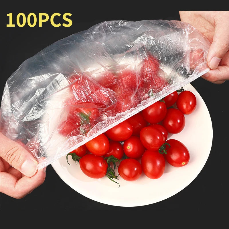 100pcs Elastic Lids